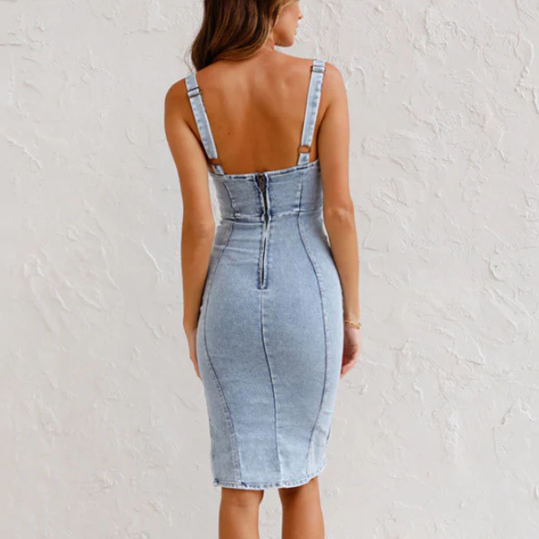 Jeans-Split-Kleid