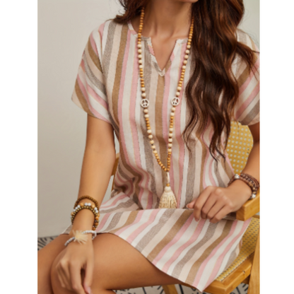 Schickes, ärmelloses Sommerkleid mit Quasten für Damen