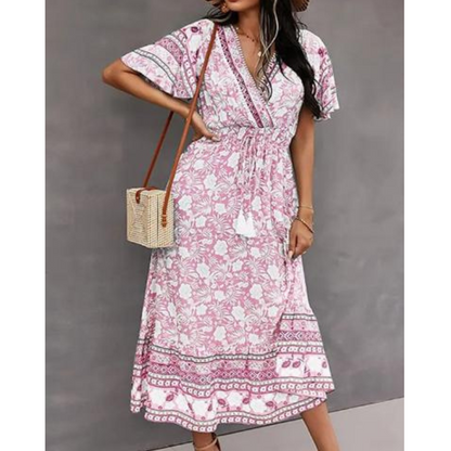 Bohème Sommer Maxi Damen Kleid