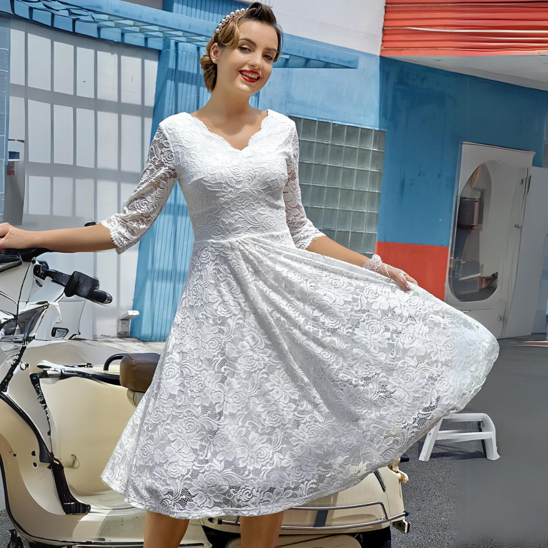 Formelle Kleid mit 3/4 langen Ärmeln