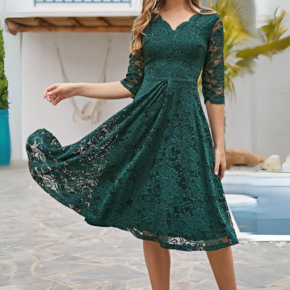 Formelle Kleid mit 3/4 langen Ärmeln