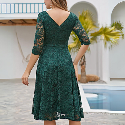Formelle Kleid mit 3/4 langen Ärmeln