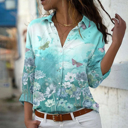 Merche Damenblusen mit Blumenmuster für den Sommer