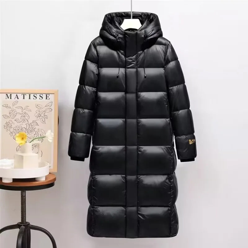 Damen Winterparka mit Kapuze und wasserdichtem Material
