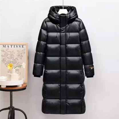 Damen Winterparka mit Kapuze und wasserdichtem Material