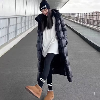 Damen Winterparka mit Kapuze und wasserdichtem Material