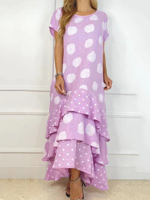 Boho-Kleid mit Punktedruck