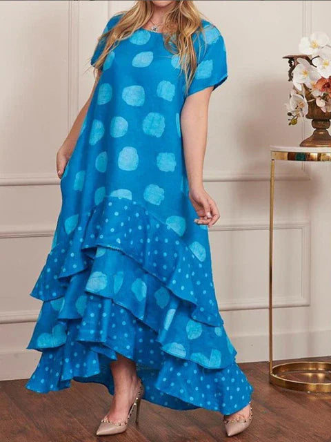 Boho-Kleid mit Punktedruck
