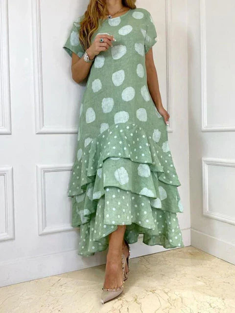 Boho-Kleid mit Punktedruck