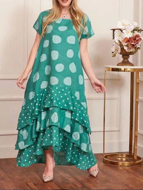 Boho-Kleid mit Punktedruck