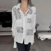 Toplet™ - Letter Print Fashion Lapel Shirt