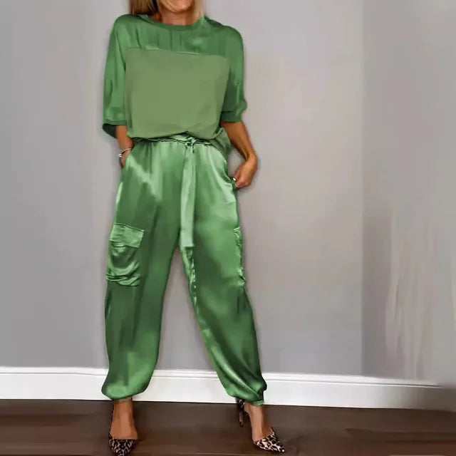 Merche Half Sleeve Stil Set mit eleganten einfarbigen Design