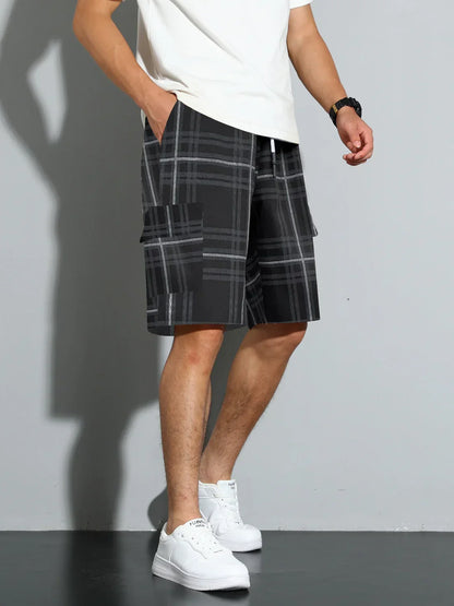 Amadeo - Lässige Strandshorts mit Karomuster
