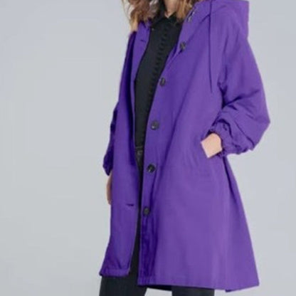 WW | Wasserdichter Trenchcoat Mit Kapuze