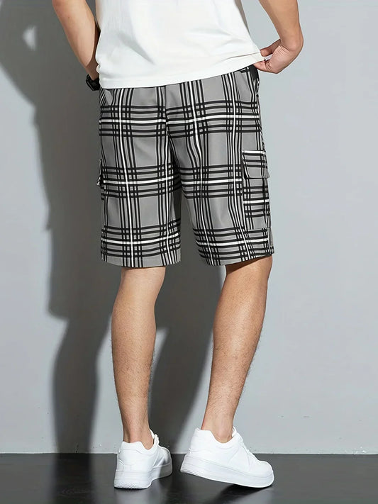 Amadeo - Lässige Strandshorts mit Karomuster