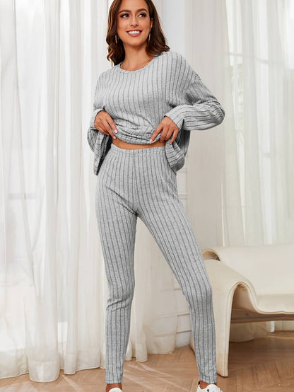 Merche Langarm-Strickset ideal für Streetwear-Mode