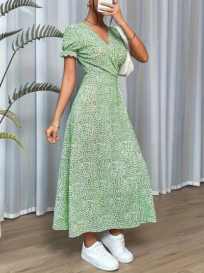 – elegantes maxikleid mit blümchenmuster
