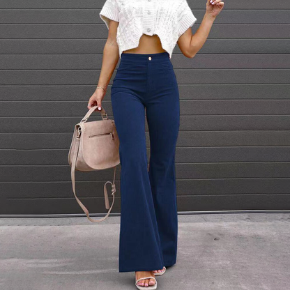 WW | Schicke Hohe Taille Schlanke Fackel Hosen