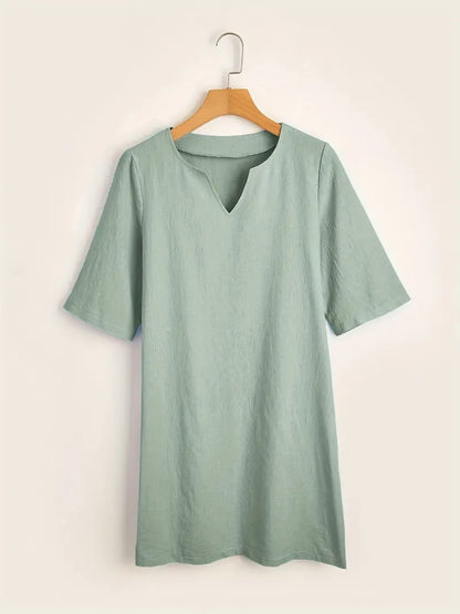 – lässiges kleid mit 3/4-armeln