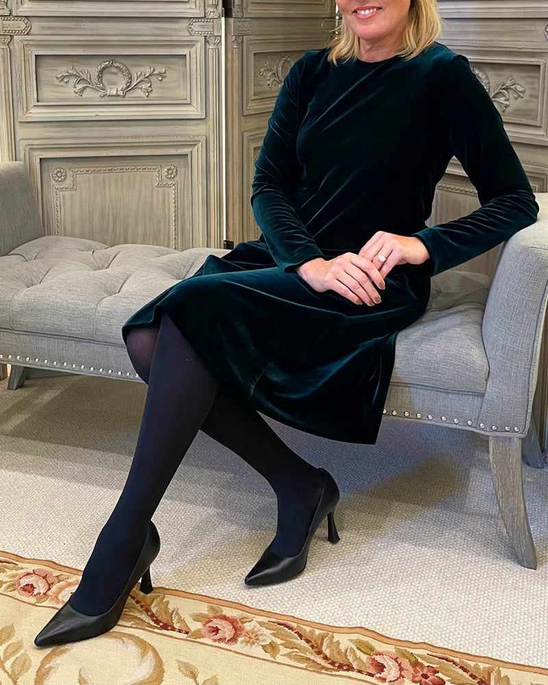 Merche - Midikleid - Weicher Pullover - Unifarben - Winter
