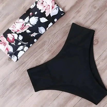 Bandeau-Zweiteiler-Badeanzug