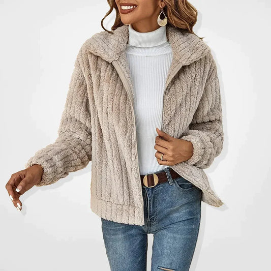 WW | ️plüsch Strickjacke