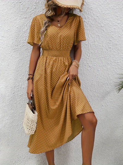 – ganz lässiges kurzarmkleid