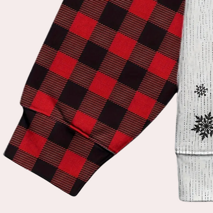 WW | Weihnachts Karierter Kapuzenpulli Für Männer