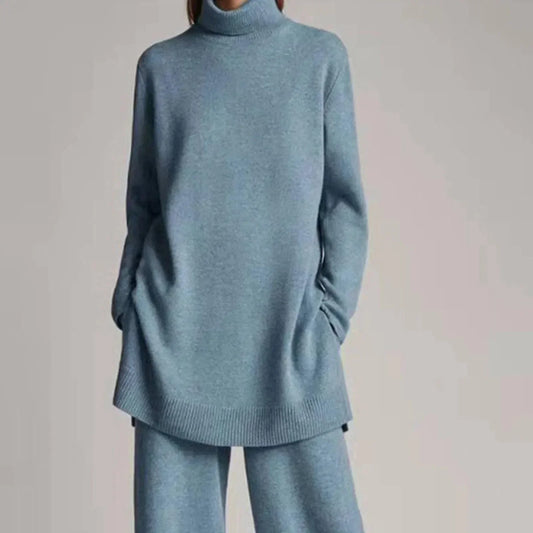 WW | Pullover Mit Kragen Und Weitem Hosenbein