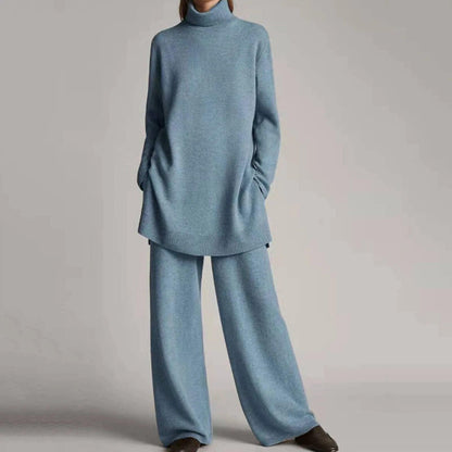 WW | Pullover Mit Kragen Und Weitem Hosenbein