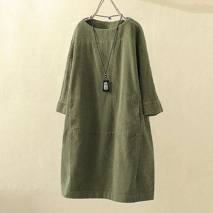 WW | Weinlese Inspirierte Cordkleid