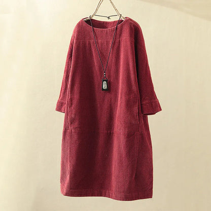 WW | Weinlese Inspirierte Cordkleid