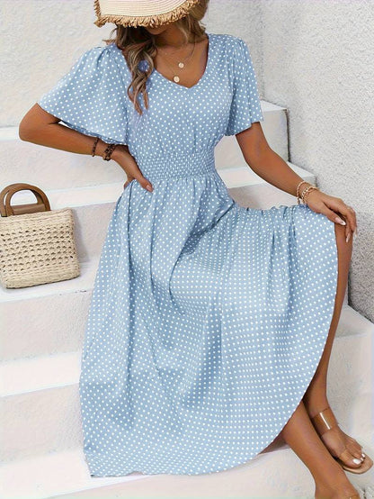– ganz lässiges kurzarmkleid