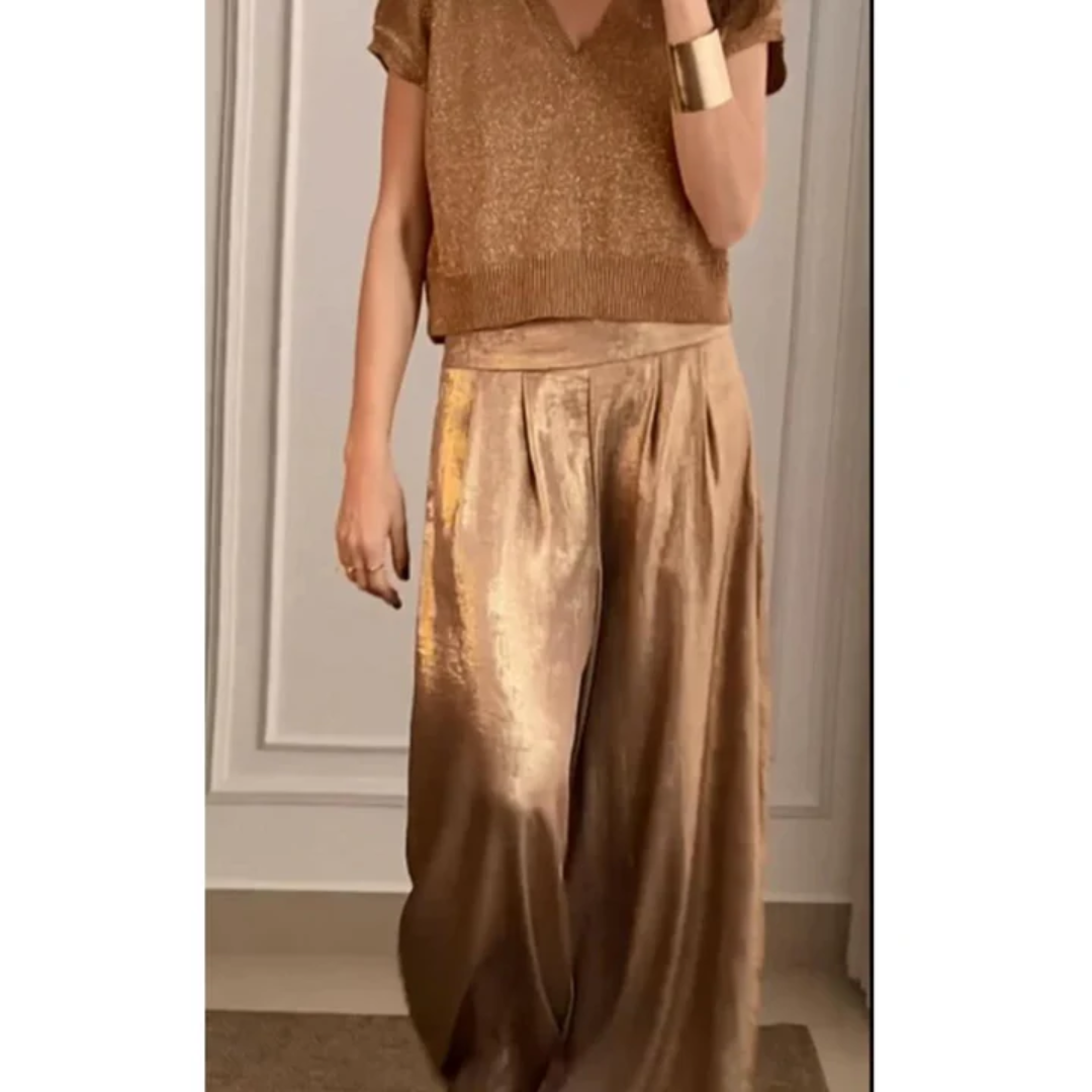 WW | Damen Oberteile Und Hose Satz Festlich