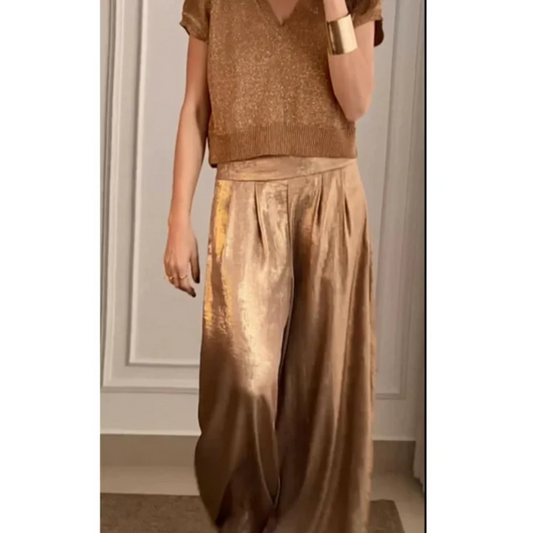WW | Damen Oberteile Und Hose Satz Festlich