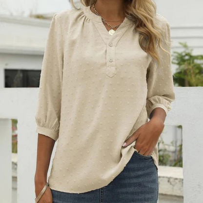 WW | Damen Langarm Oberteile Elegant Top