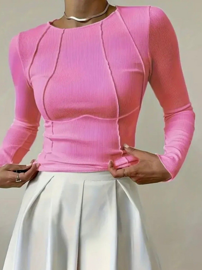 WW | Damen Modern Langarm Shirt Oberteil