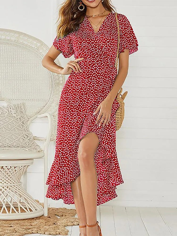 Florales Boho Kleid Robe