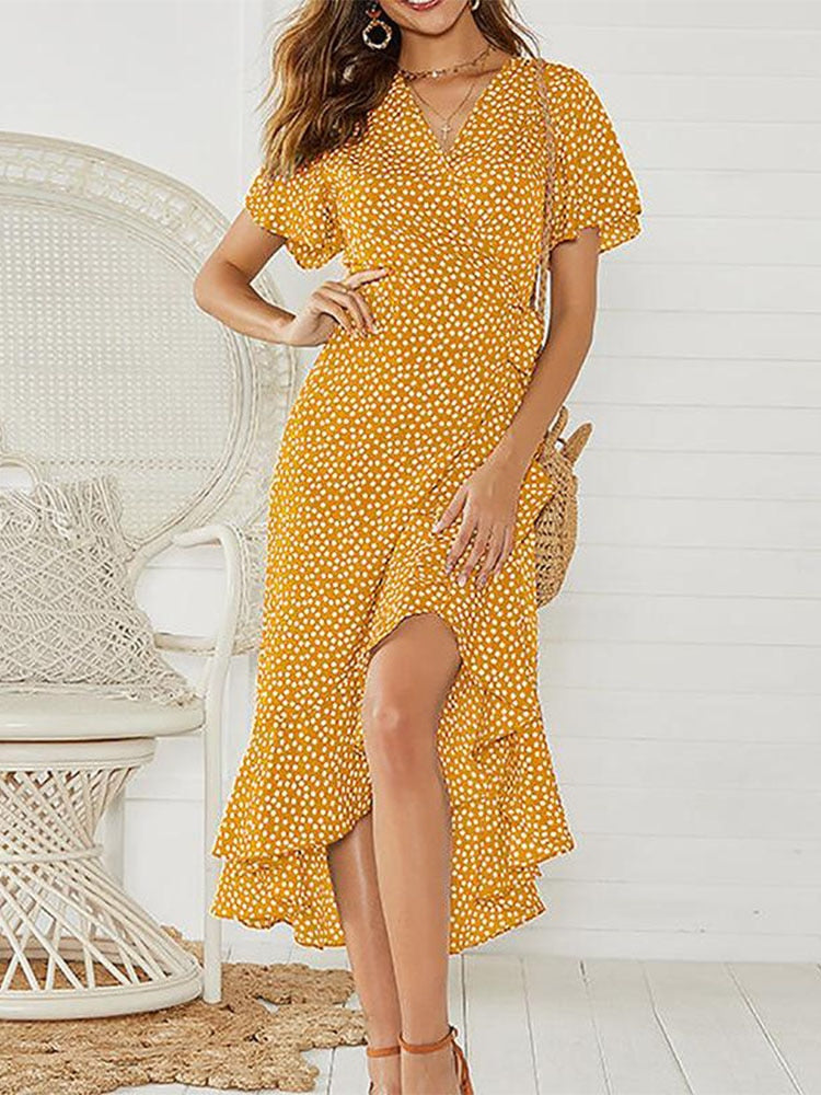 Florales Boho Kleid Robe
