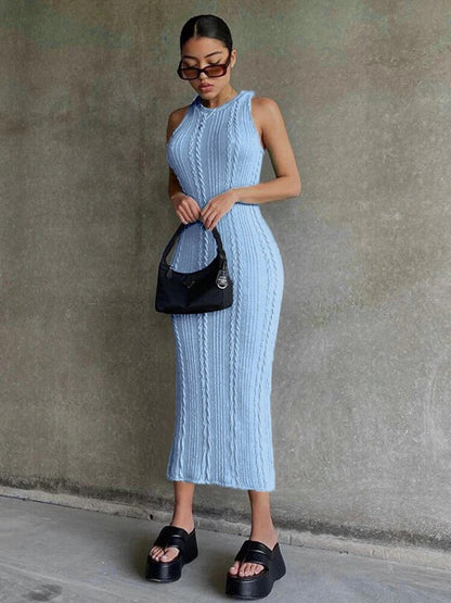 Gehäkeltes ärmelloses Kleid