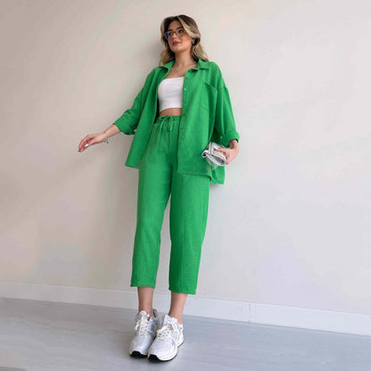 Merche Streetwear Hüft Set mit Kordelzug für sommerliche Stimmung