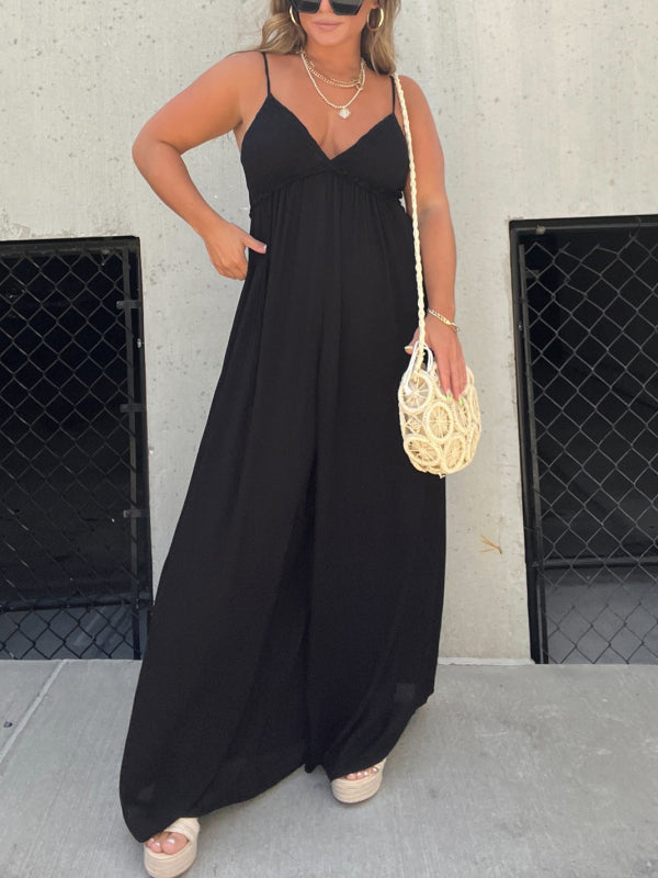 Merche schlichter Jumpsuit mit einfarbigem Stil