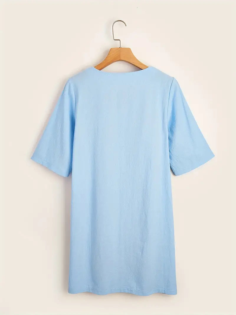 – lässiges kleid mit 3/4-armeln
