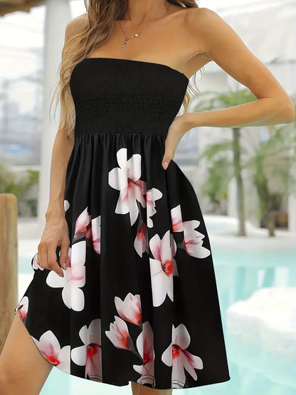 – lässiges rückenfreies kleid für frühling und sommer