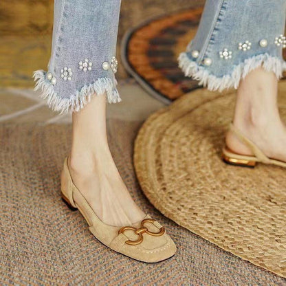 Elegante Slingbacks aus Leder
