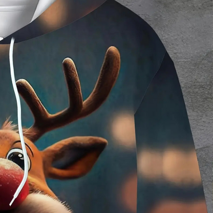 WW | Weihnachten Rentier Kapuzenpulli Für Männer