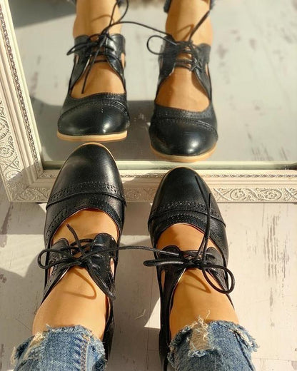 WW | Weinlese Schnürschuhe Mit Rutschfester Sohle Für Mehr Komfort