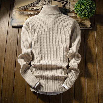 WW | Warmer Langärmelig Rollkragenpullover Mit Rippenbündchen