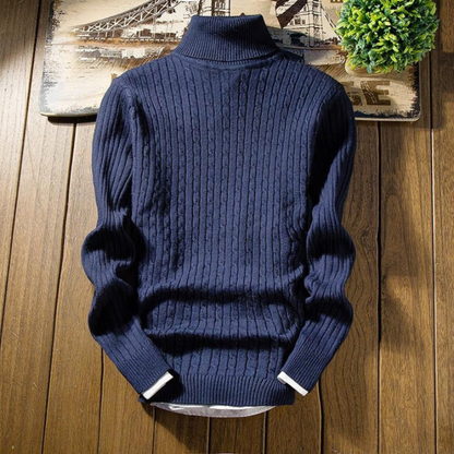 WW | Warmer Langärmelig Rollkragenpullover Mit Rippenbündchen