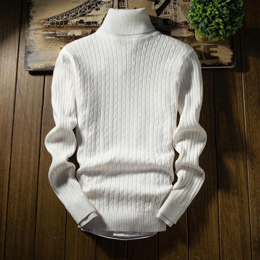 WW | Warmer Langärmelig Rollkragenpullover Mit Rippenbündchen